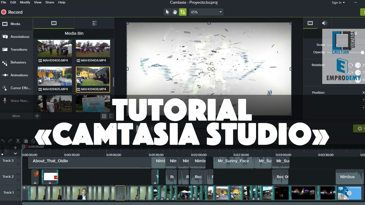 camtasia 3 video tutorials